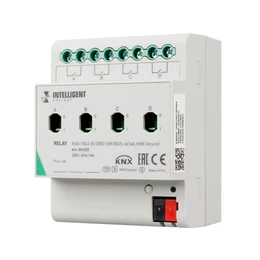 Фото #1 товара INTELLIGENT ARLIGHT Релейный модуль KNX-7043-82-DRO-DIN (BUS, 4x16А, KNX Secure) (IARL, IP20 Пластик, 2 года)
