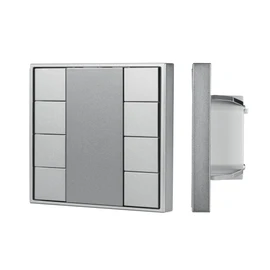 Фото #1 товара INTELLIGENT ARLIGHT Кнопочная панель DALI-201-23-8K-D2-IN Silver (BUS, Frame) (IARL, IP20 Металл, 3 года)