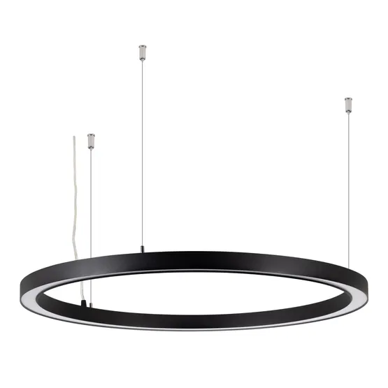 Фото товара Светильник SP-CIRCLE-HANG-O3535-D900-55W Warm3000 (RAL9005, 120 deg, 230V) IP40 LED (Arlight, Алюминий)