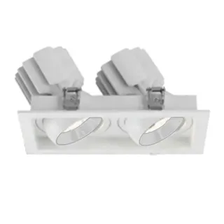 Фото #1 товара Светильник MS-VORTEX-BUILT-S210x117-2x20W Warm3000 (WH-WH, 40 deg, 230V) (Arlight, IP20 Металл, 5 лет)